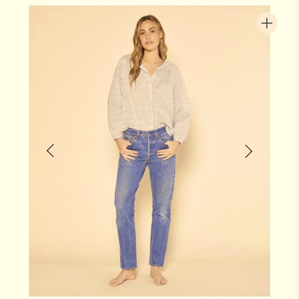 Organic cotton peasant blouse Outerknown